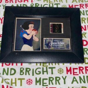 Snow White original film cell scene Snow White in dwarf bed